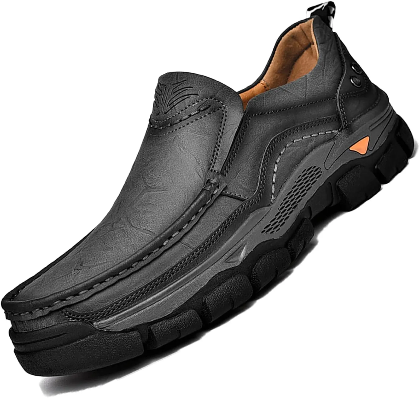 2023 Autumn Winter Men's Fashion Business Leather Loafers Comfortable Slip On Casual Walking Shoes Outdoor Travel Office Work Shoes