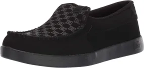 DC Men's Villain 2 Casual Slip On Skate Shoe Slipper, Black, 6