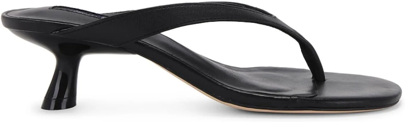 Kitten Heel Thong Sandals for Women Square Open Toe Low Heel Flip Flop Sandals Fashion Party Dress Heeled Shoes