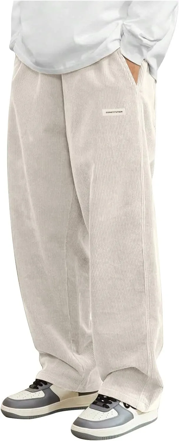 Men's Casual Cargo Joggers Drawstring Straight Leg Breathable Chino Pants Sport Lightweight Twill Jogging Sweatpants